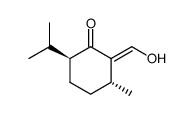 (2R)-2r-methyl-5t-isopropyl-1-hydroxymethylene-cyclohexanone-(6)结构式