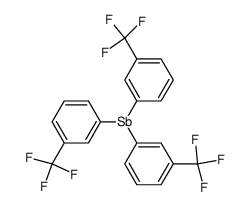tris-(3-trifluoromethyl-phenyl)-stibine结构式