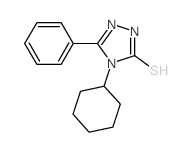 4-cyclohexyl-5-phenyl-2H-1,2,4-triazole-3-thione Structure