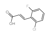 2-氯-6-氟肉桂酸结构式