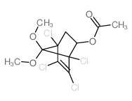 Bicyclo[2.2.1]hept-5-en-2-ol,1,4,5,6-tetrachloro-7,7-dimethoxy-, 2-acetate structure