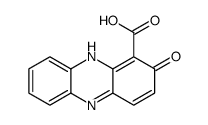 2-hydroxyphenazine-1-carboxylic acid Structure