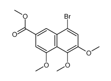 Methyl 8-bromo-4,5,6-trimethoxy-2-naphthoate Structure