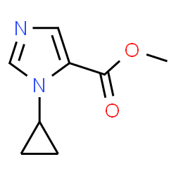 1H-Imidazole-5-carboxylicacid,1-cyclopropyl-,methylester(9CI)结构式