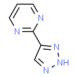 Pyrimidine, 2-(1H-1,2,3-triazol-4-yl)- (9CI)结构式
