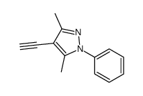 4-ETHYNYL-3,5-DIMETHYL-1-PHENYL-1H-PYRAZOLE Structure