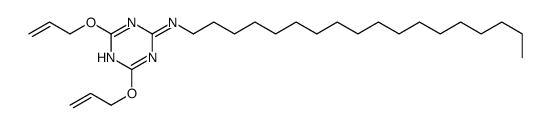 N-octadecyl-4,6-bis(prop-2-enoxy)-1,3,5-triazin-2-amine Structure