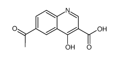 6-ACETYL-4-OXO-1,4-DIHYDRO-QUINOLINE-3-CARBOXYLIC ACID structure