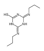 2,6-bis(propylamino)-1H-1,3,5-triazine-4-thione Structure