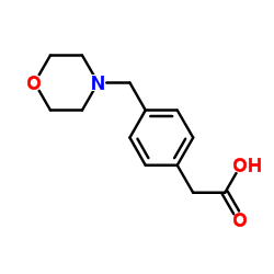 4-(4-MORPHOLINYLMETHYL)-BENZENEACETIC ACID Structure