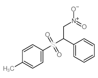 1-methyl-4-(2-nitro-1-phenyl-ethyl)sulfonyl-benzene structure