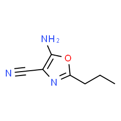 4-Oxazolecarbonitrile,5-amino-2-propyl- structure