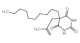 5-decyl-5-(2-methylprop-2-enyl)-1,3-diazinane-2,4,6-trione结构式