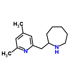 2-[(4,6-Dimethyl-2-pyridinyl)methyl]azepane Structure