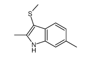 2,6-dimethyl-3-methylsulfanyl-1H-indole结构式