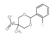 2-(2-chlorophenyl)-5-methyl-5-nitro-1,3-dioxane Structure