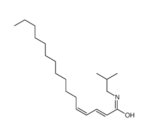 (2E,4E)-N-(2-methylpropyl)hexadeca-2,4-dienamide Structure