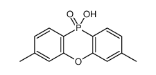 10-hydroxy-3,7-dimethylphenoxaphosphinine 10-oxide Structure