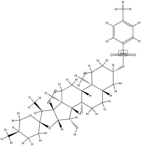 (25R)-5α-Spirostane-3β,15β-diol 3-(4-methylbenzenesulfonate) Structure
