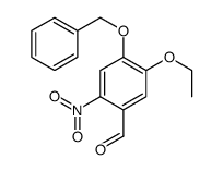 5-ethoxy-2-nitro-4-phenylmethoxybenzaldehyde结构式