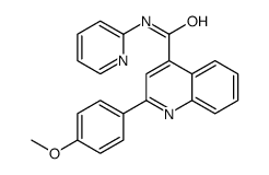 2-(4-methoxyphenyl)-N-pyridin-2-ylquinoline-4-carboxamide结构式