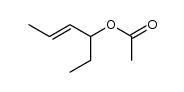 trans-hex-4-en-3-yl acetate Structure