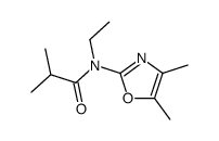 N-(4,5-dimethyl-1,3-oxazol-2-yl)-N-ethyl-2-methylpropanamide Structure