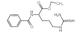 Ethyl 5-{[amino(imino)methyl]amino}-2-(benzoylamino)pentanoate structure