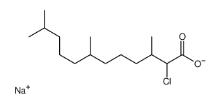 2-Chloro-3,7,11-trimethyldodecanoic acid sodium salt Structure