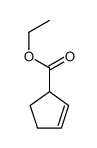 ethyl cyclopent-2-ene-1-carboxylate结构式
