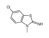 6-CHLORO-3-METHYL-3H-BENZOTHIAZOL-2-YLIDENEAMINE structure