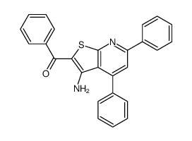 (3-amino-4,6-diphenylthieno[2,3-b]pyridin-2-yl)-phenylmethanone Structure