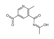 N-acetyl-2-methyl-5-nitropyridine-3-carboxamide Structure