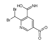 2-(dibromomethyl)-5-nitropyridine-3-carboxamide Structure