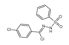 N'-benzenesulfonyl-4-chloro-benzohydrazonoyl chloride Structure