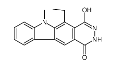 5-ethyl-6-methyl-2,3-dihydropyridazino[4,5-b]carbazole-1,4-dione结构式