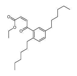 ethyl 4-(2,5-dihexylphenyl)-4-oxobut-2-enoate结构式