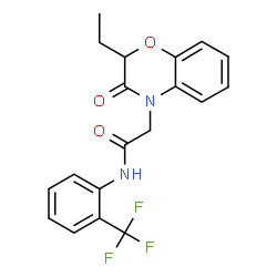 4H-1,4-Benzoxazine-4-acetamide,2-ethyl-2,3-dihydro-3-oxo-N-[2-(trifluoromethyl)phenyl]-(9CI) Structure
