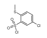 5-chloro-2-(methylthio)benzenesulfonyl chloride结构式