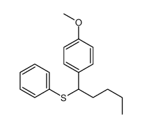 1-(4-Methoxyphenyl)-1-phenylthiopentane structure