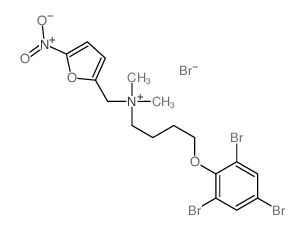 dimethyl-[(5-nitro-2-furyl)methyl]-[4-(2,4,6-tribromophenoxy)butyl]azanium picture