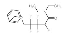 Pentanamide,N,N-diethyl-2,3,3,4,4-pentafluoro-5-(phenylmethoxy)- structure