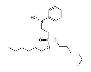 N-(2-dihexoxyphosphorylethyl)-N-phenylhydroxylamine Structure