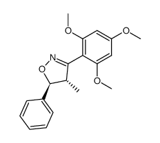 4r-methyl-5t-phenyl-3-(2,4,6-trimethoxy-phenyl)-4,5-dihydro-isoxazole Structure