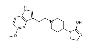 1-[1-[2-(5-methoxy-1H-indol-3-yl)ethyl]piperidin-4-yl]imidazolidin-2-one结构式