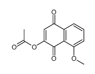 (8-methoxy-1,4-dioxonaphthalen-2-yl) acetate Structure