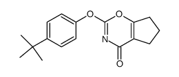 2-(4-tert-butyl-phenoxy)-6,7-dihydro-5H-cyclopenta[e][1,3]oxazin-4-one Structure