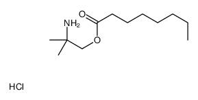 (2-amino-2-methylpropyl) octanoate,hydrochloride结构式