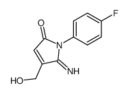 1-(4-fluoro-phenyl)-4-hydroxymethyl-5-imino-1,5-dihydro-pyrrol-2-one结构式