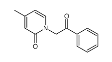 4-methyl-1-phenacylpyridin-2-one结构式